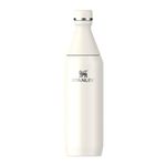 Stanley The All Day Slim Sports Water Bottle 0.6L - Cold For 6 Hours - Iced For 11 Hours - BPA-Free Recycled Stainless Steel - Leakproof - Dishwasher Safe - Cream