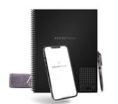 Rocketbook Matrix Digital Notebook Graph Paper Pages - Reusable Notepad - 21.6 x 27.9 cm - Rewritable with Pilot Frixion Pen and Microfibre Cloth