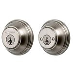 Baldwin 385 RDB 15 SMT CP RCAL 385 Double Cylinder Round Deadbolt Featuring SmartKey, Satin Nickel