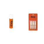 Rico 2.0 Strength Reeds for Bb Clarinet (Pack of 3) + Rico RCRKGR01 Cork Grease