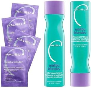 Malibu C Blondes Collection - Blonde Shampoo and Conditioner Set - Protects and Preserves Color Vibrancy + Infuses Moisture with Enhanced Vitamin Complex - Sulfate-Free Hair Care