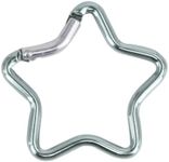 Carabiner Clip Star Shaped Climbing Buckle Aluminum Alloy Heavy Duty Keyring Hook for Camping Fishing Hiking Traveling Five Pointed Star Carabiner