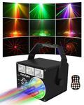 Vicalo Disco Lights Party Lights with Remote Control, DJ Lights LED Projector Music Controlled Stage Effect Lights, Disco Light Projector for Parties, Home, Christmas, Birthday, Karaoke, KTV, Bar