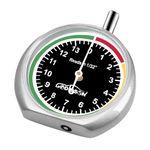 GODESON Tire Tread Depth Gauge,Dial Type Tire Depth Gauge in 32nds,Color-Coded and Easy Reading Tread Depth Gauge for Motorcycle, Car,Truck and Bus, Silver Powder-Coated Zinc Alloy Casing & Black Dial