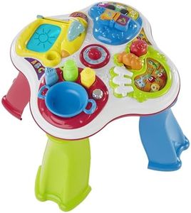 Chicco Tavolo Cresci e Impara Bilingue, Multiattività Italiano/Inglese, Gioco Educativo Elettronico Interattivo e Parlante con Effetti Sonori e Luminosi, Giochi per Bambini 1-4 Anni