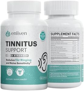 Tinnitus Relief Pills for Ringing Ears & Ear Health | Extra Strength Tinnitus Supplement with Bioflavonoids, B12 & Inositol | Supports Sleep, Focus & Auditory Clarity | 60 Caplets | 2 Pack