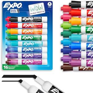 Expo Low Odor Dry Erase Markers Assorted Colors Chisel Tip - Pack of 16