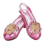 Disney Official Premium Aurora Sleeping Beauty Shoes, Princess Dress Up for Girls One Size Adjustable with Ankle Strap