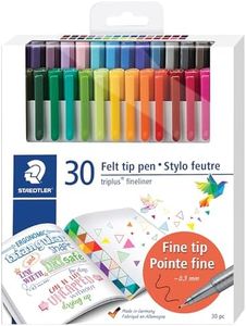 STAEDTLER triplus Fineliner 30pc Pen Set: 0.3mm, Assorted Colors, Ergonomic