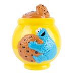 Grupo Erik Sesame Street Cookie Jar With Lid | Biscuit Tin | 20.5 x 21.1 x 26 cm | Sweet Jar | Kitchen Decor | Airtight Food Storage Container | Cookie Monster Toys | Sesame Street Toys