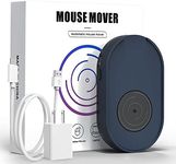 Ergopollo Mouse Jiggler, Undetectable Mouse Mover Device Wiggler Shaker with Drive Free USB Cable and 5V1A Adapter, Moves Mouse Automatically, Keep PC Screen Active, Blue