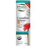 St. Francis Herb Farm Maple Flavoured Canadian Bitters | Relieves Digestive Disturbances such as Gas, Bloating and Upset Stomach | Gluten-Free | Organic | Non-GMO | Lactose-Free | 50 ML