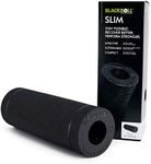 BLACKROLL Slim Foam Roller - The Original (Medium Density) - The Slim self-Massage Foam Roller for Fascia Release in Black + Booklet