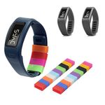 Techion Mixed-Color Protective Silicone Fasteners Ring Holder for Garmin Vivofit, Vivofit 2, Vivofit 3 & Samsung Gear fit Wristband, Simple and Functional Insurance Keep Your Fitbit Safe (20 Pack)-M