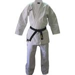 USI UNIVERSAL THE UNBEATABLE Karate Dress, Master Karate Gi Dress, 417KM White Karate Uniform Made With 100% Cotton Canvas 380gsm, Judo Karate Dress For Men (170 cm)