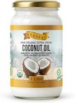 Shankar 100% Organic Coconut Oil 1L, Raw, Extra Virgin, Cold Pressed, Perfect for cooking, hair, and skin.