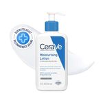 CeraVe Moisturising Lotion, with hyaluronic acid and 3 essential ceramides, Daily Face & Body Moisturiser for Dry to Very Dry Skin (Packaging may vary) 236 ml (Pack of 1)