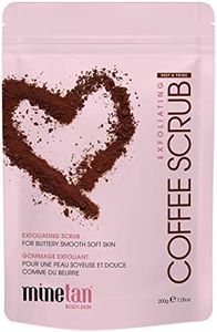 MINETAN BODY.SKIN Coffee Scrub Exfoliating Hydrating Face & Body Scrub - Smooth Soft Skin Treatment For Breakouts Stretch Marks, Self Tan Prep, Pre-Tan Exfoliate - 200g