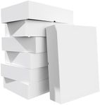 12 Packs Extra Large Gift Box with Lids for Presents, 17x11x4 Inch White Clothing Boxes for Wrapping Gifts, Robes, Shirts, Sweater Cardboard Boxes Bulk for Christmas, Birthday - Cajas Para Regalos