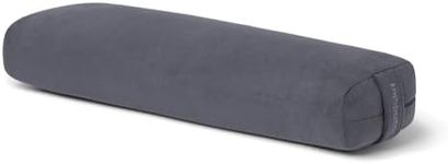 Manduka enlight Bolster Pillow - Yoga Pillow with Machine Washable Microfiber Cover, Curved Design for Optimal Workout and Meditation Support, Yoga and Pilates Equipment