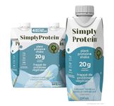 Simply Protein Ready-To-Drink Vanilla Plant Protein Shake, 330mL Bottle, Pack of 4, High Protein, Low Sugar, Dairy Free