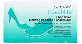 LA Fresh Travel Lite Pre-Moistened Shoe Shine Wipes Case of 200 Individually Wrapped Streak-Free Cleaning Wipes Perfect for Use On Leather and Convenient Size for On The Go
