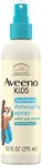 Aveeno Kids Hydrating Detangling Spray with Oat Extract, Quickly & Gently Detangles Kids' Hair, Tear-Free & Suitable for Skin & Scalp, Light Fragrance, Hypoallergenic, 10 fl. Oz