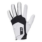 Under Armour Mens Iso-chill Golf Glove, Black (001)/White, Left Hand Medium Large