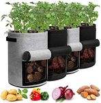 Homyhoo Potato Grow Bags with Flap 