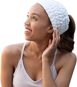 Spa Headband - Turbie Twist - 4 Pack - Extra Wide 5" for Curly Thick Hair - Microfiber Turbie Band