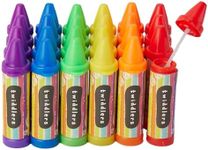 THE TWIDDLERS 48 Mini Bubbles for Kids, Crayon Shaped Wands in 6 Colours, 8cm - Perfect as Party Bag Fillers for Kids Bubbles, Wedding Favours, Outdoor Games - Refillable Tubes