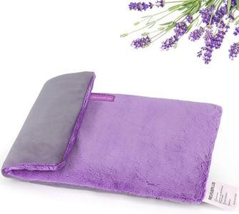 REVIVEPLUS Wide Microwave Heating Pad with Washable Cover, Lavender Aromatherapy Moist Heat Pack for Pain Relief, Cramps, Muscles, Joints, Weighted Rice Heating Pad Microwavable, 8 * 12.6", Purple