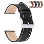 Spolife Leather Watch Straps for Men Women, Quick Release Watch Strap, Leather Watch Straps With Stainless Buckle, Replacement Watchbands 18mm 20mm 22mm