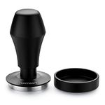 Normcore V4 Coffee Tamper 53.3mm - Spring-Loaded Tamper – Barista Espresso Tamper with 15lb / 25lb / 30lbs Replacement Springs - Anodized Aluminum Handle and Stand - Flat Base