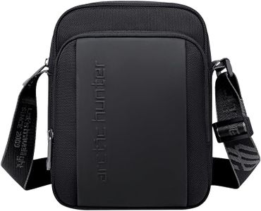 Red Lemon Arctic Hunter Messenger Bag for Men Stylish Crossbody Bag Side Bag Shoulder Bag Padded Bag with 10.9" iPad Compartment Adjustable Shoulder Strap and 3 Pockets Anti-Theft Sling Bag Black