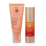 Indulgeo Essentials Combo - Vitamin A 30 ml + Cera Moist 50ml | For All Skin Types, 100% Organic Retinol & Ceramide Face Cream | 100% Organic