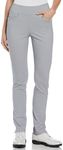 PGA TOUR Women's Pull-on Golf Pant with Tummy Control (Size X-Small-xx-Large), Sleet, X-Large