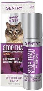 Sentry Pet Care Stop That! Behavior Correction Spray For Cats, Easy Spray Application, Noise And Pheromones Help Eliminate Unwanted Behaviors Including Scratching And Aggression