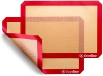Fine Dine-Silicone baking mat set of 2-red