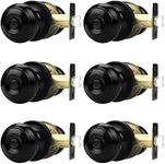 Probrico Black Door Knobs for Bedro