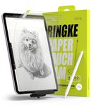 Ringke Paper Touch Film [Hard / 2 Pack] for iPad Air 11 inch (M2, 2024), Anti-Glare Matte PET Paper Texture for Drawing Writing Screen Protector with Easy Installation Tool