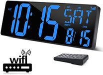 XREXS Large Digital Wall Clock WiFi