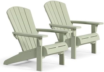 Keter Troy Adirondack Gartenstuhl - 2 Stück - 85x80x96,5cm - Grün