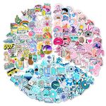 Water Bottle Stickers Waterproof Vinyl Sticker Pack, Laptop Decals Sticker Pack, Gifts for Teens,Adults, Party Favors, Birthday Decoration, Laptop Stickers for Girls Teens Adults (151PCS)