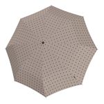 Knirps T.200 Medium Duomatic Folding Umbrella with UV Protection Kelly Taupe
