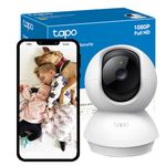 Tapo Wifi Camera, Indoor Camera for Security, 1080p Pet Camera, Wireless 360° for Baby Monitor, CCTV, AI Monitor, Smart Motion Detection & Tracking, Night Vision, Works with Alexa & Google Home (TC70)