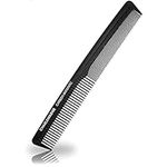 Charlemagne Premium Hair Comb - Shatterproof Premium Carbon Comb for Hair & Beard - Developed by Barbers - 18 cm Antistatic Mens Comb Barber Comb Double-Sided - Styling Haircomb for Men and Women (Double-Sided Carbon Comb)