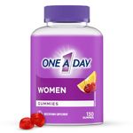 One A Day Women's Multivitamin Gummies - Daily Gummy Vitamins For Women With Vitamins A, C, D And Zinc To Support Immune Function, Biotin For Healthy Hair, Skin And Nails, And More, 130 Gummies