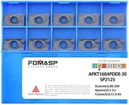 FomaSP CNC Milling Carbide Inserts Steel APKT1604PDSR Fit for Lathe Milling Cutting Tools 10pcs