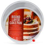 Crown 7 inch Cake Pan, 2" Deep, Heavy Duty, Even-Heating, Pure Aluminum, 18 cm Cake Pan